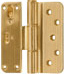 Polished brass hinge