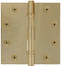 Polished brass hinge