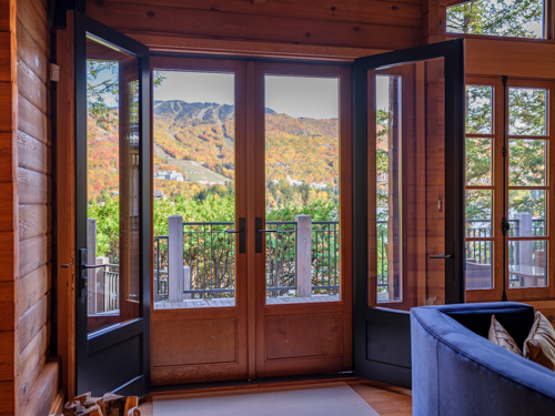 Wood french door