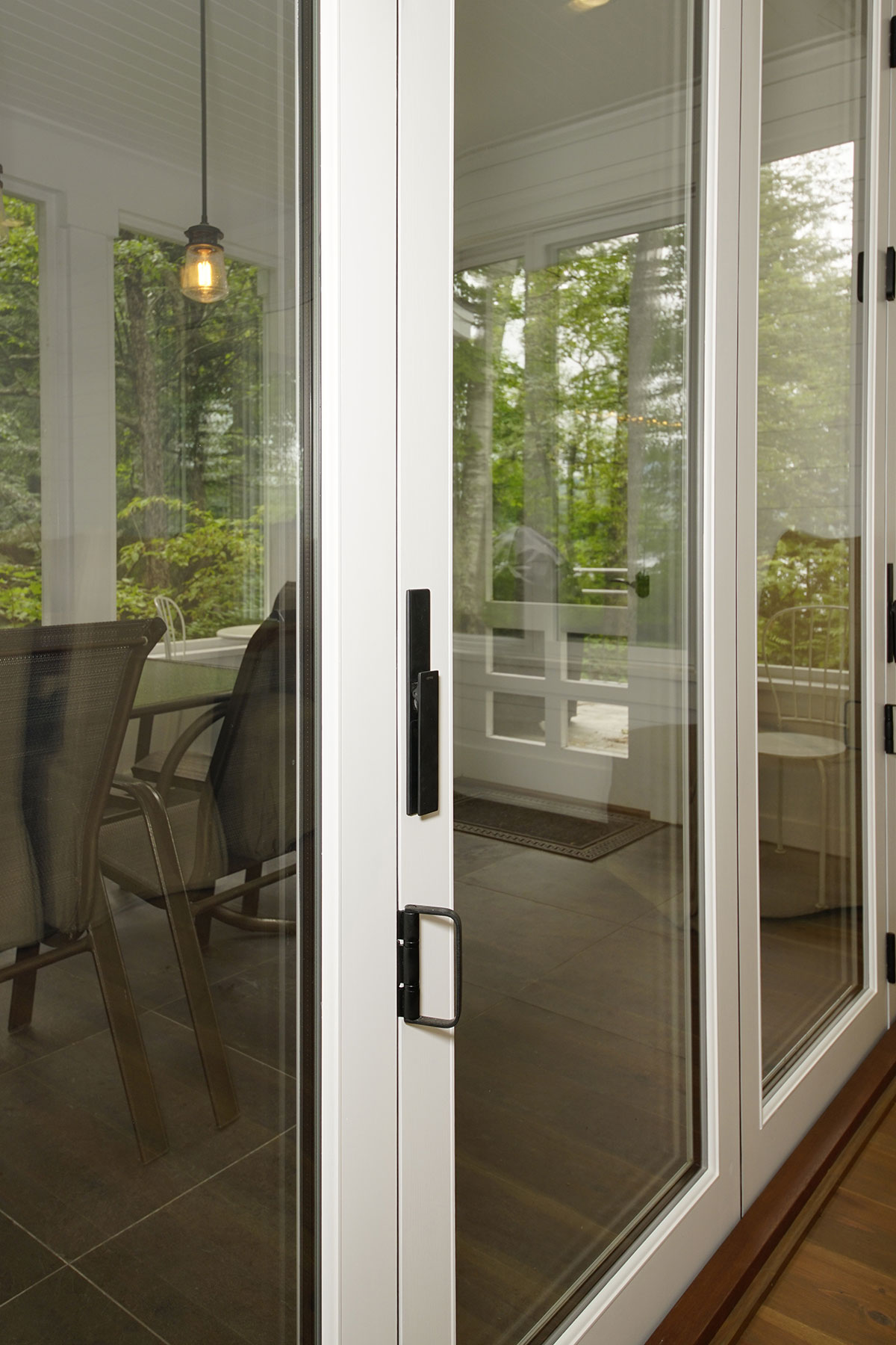 white Bi fold door