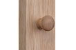Wood push out handle
